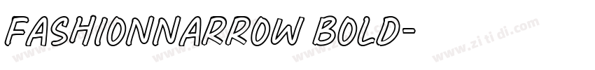 FashionNarrow Bold字体转换
